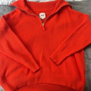 New bright red chunky aerie sweater. Size M